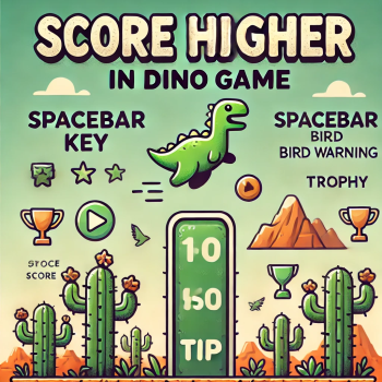10 Pro Tips to Score Higher in the Dino Game (Chrome & DinoGame.app)